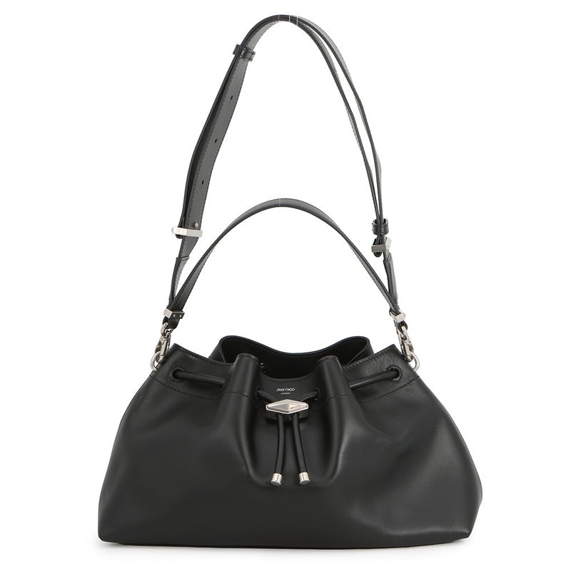 ジミーチュウ ハンドバッグ シンチ ミディアム カーフレザー BONBONBCKTEWHUT JIMMY CHOO 2way 黒