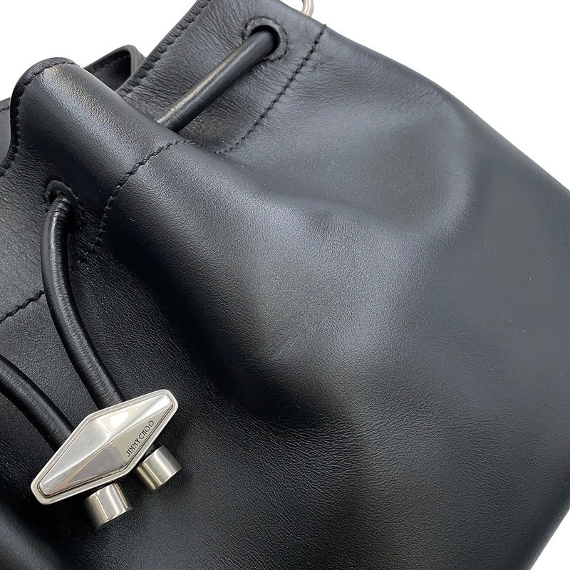 ジミーチュウ ハンドバッグ シンチ ミディアム カーフレザー BONBONBCKTEWHUT JIMMY CHOO 2way 黒