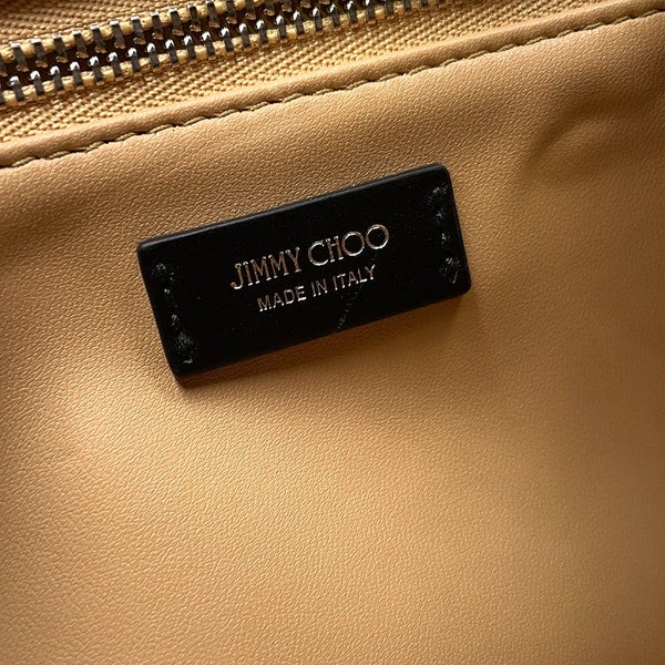 ジミーチュウ ハンドバッグ シンチ ミディアム カーフレザー BONBONBCKTEWHUT JIMMY CHOO 2way 黒