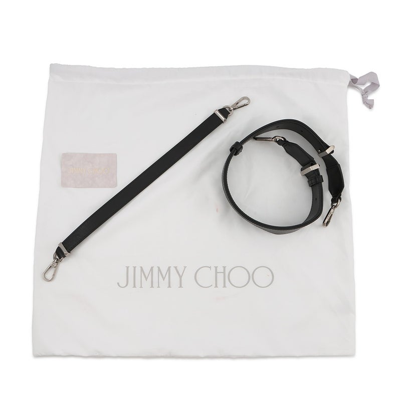 ジミーチュウ ハンドバッグ シンチ ミディアム カーフレザー BONBONBCKTEWHUT JIMMY CHOO 2way 黒