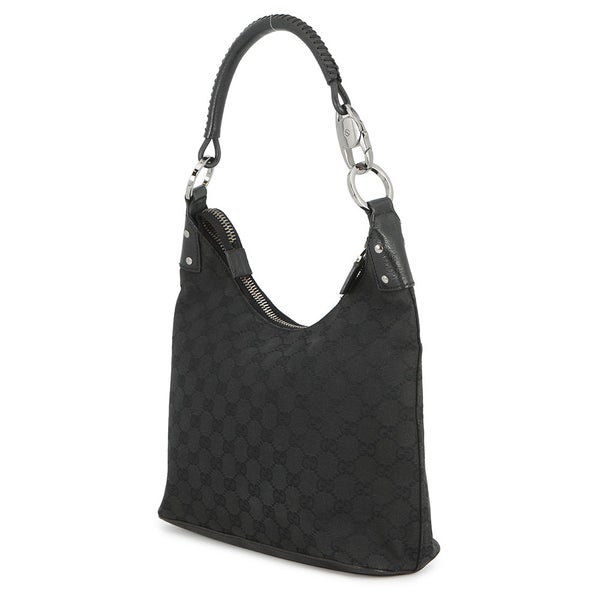 グッチ ショルダーバッグ GGキャンバス レザー 115003 GUCCI ワンショルダー 黒