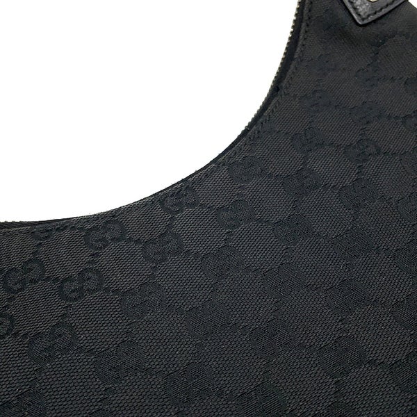 グッチ ショルダーバッグ GGキャンバス レザー 115003 GUCCI ワンショルダー 黒