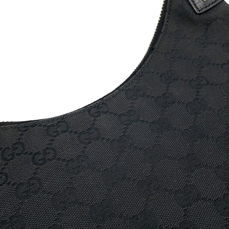 グッチ ショルダーバッグ GGキャンバス レザー 115003 GUCCI ワンショルダー 黒