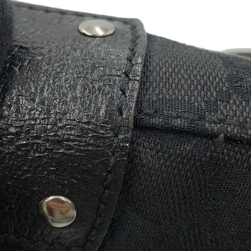 グッチ ショルダーバッグ GGキャンバス レザー 115003 GUCCI ワンショルダー 黒