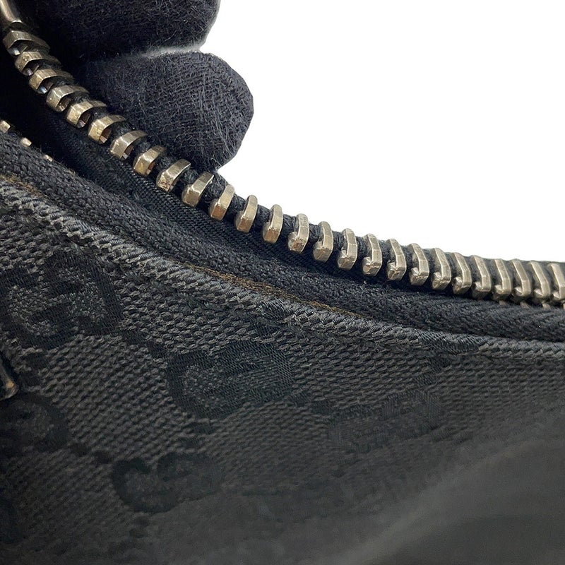 グッチ ショルダーバッグ GGキャンバス レザー 115003 GUCCI ワンショルダー 黒