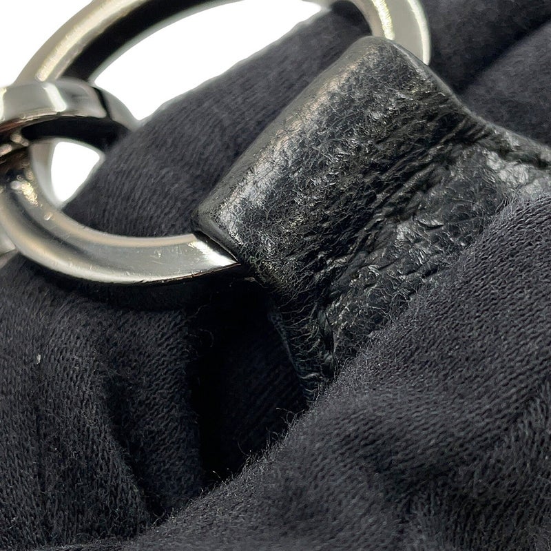 グッチ ショルダーバッグ GGキャンバス レザー 115003 GUCCI ワンショルダー 黒