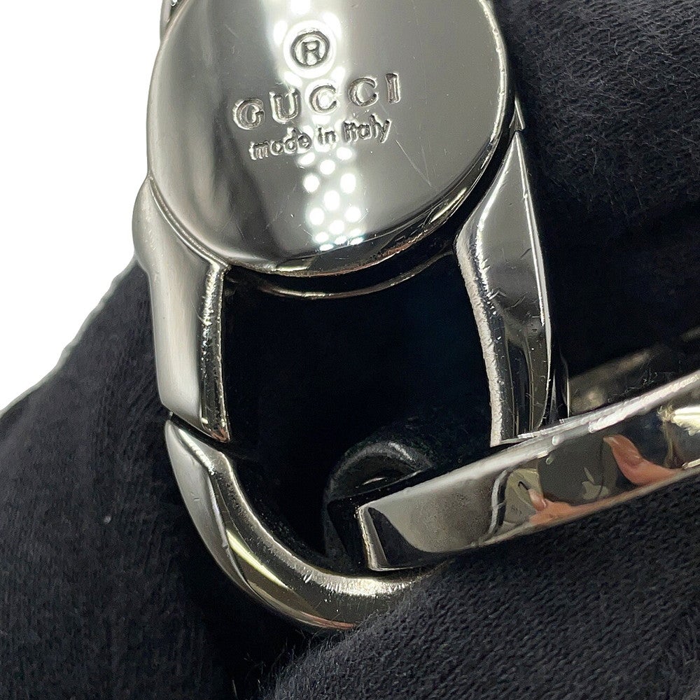 グッチ ショルダーバッグ GGキャンバス レザー 115003 GUCCI ワンショルダー 黒 GUCCI（グッチ） ワンショルダーバッグ GGキャンバス レザー ブラック