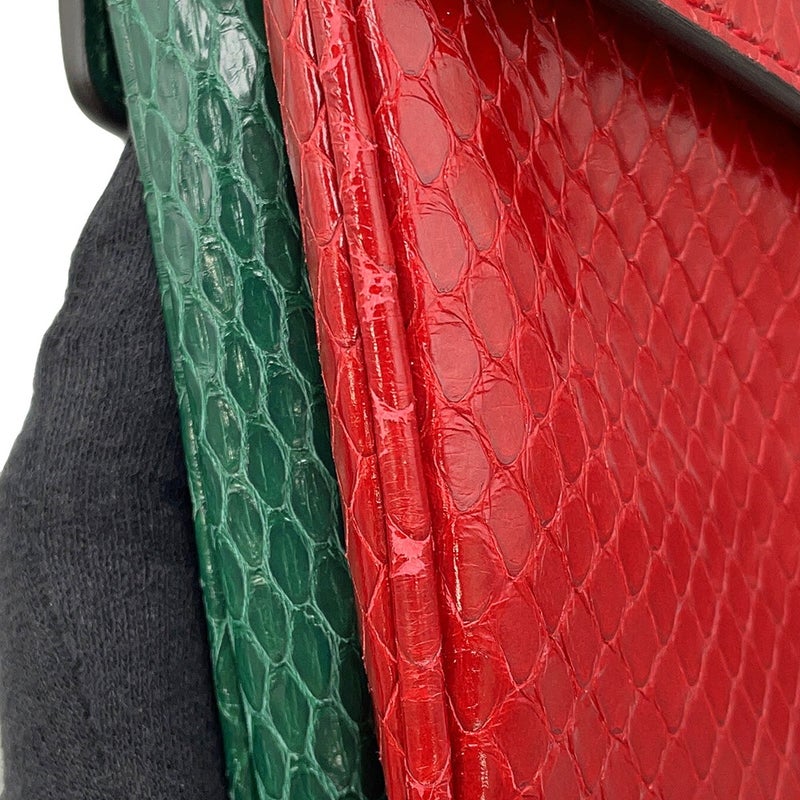 グッチ ショルダーバッグ タイガーヘッド ダブルフェイス パイソン型押しレザー 524822 GUCCI バッグ