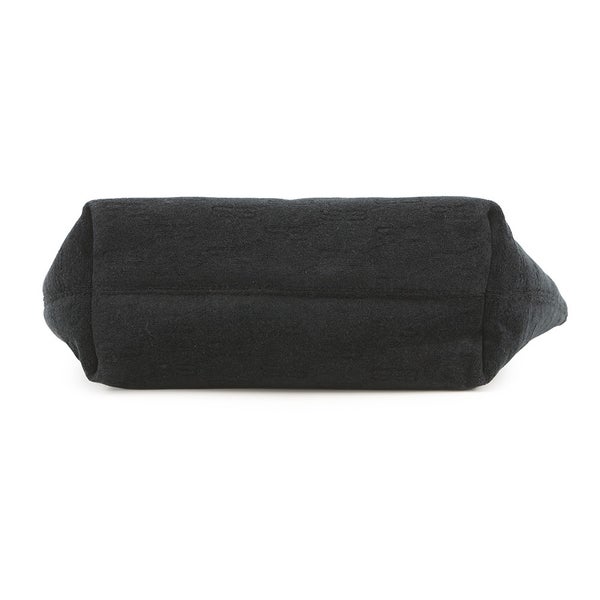 バレンシアガ クラッチバッグ BBモノグラム  パイル 695537 BALENCIAGA ポーチ 黒