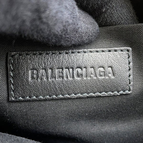 バレンシアガ クラッチバッグ BBモノグラム  パイル 695537 BALENCIAGA ポーチ 黒