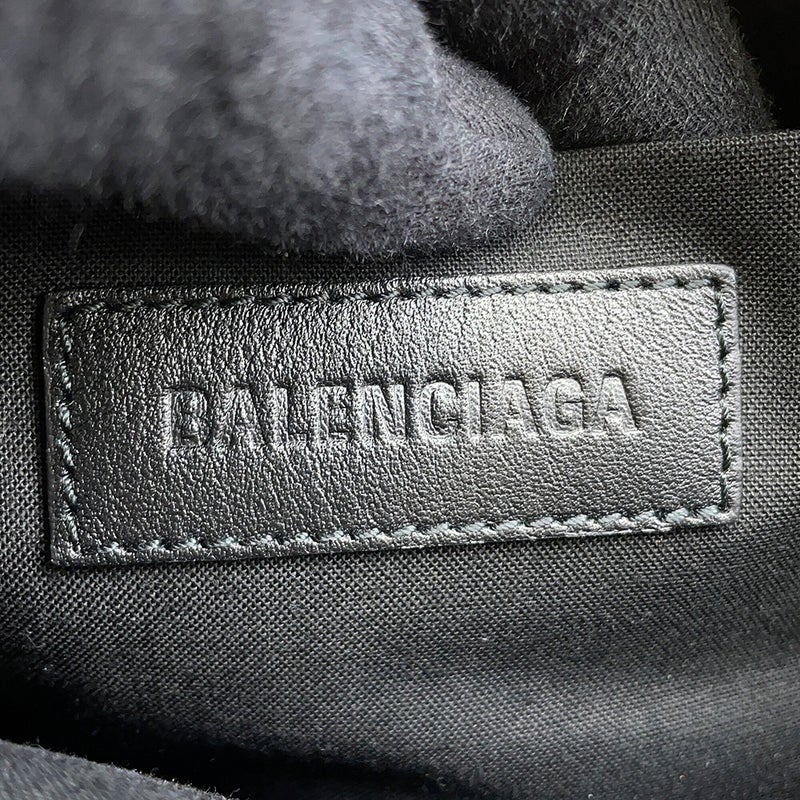 バレンシアガ クラッチバッグ BBモノグラム  パイル 695537 BALENCIAGA ポーチ 黒