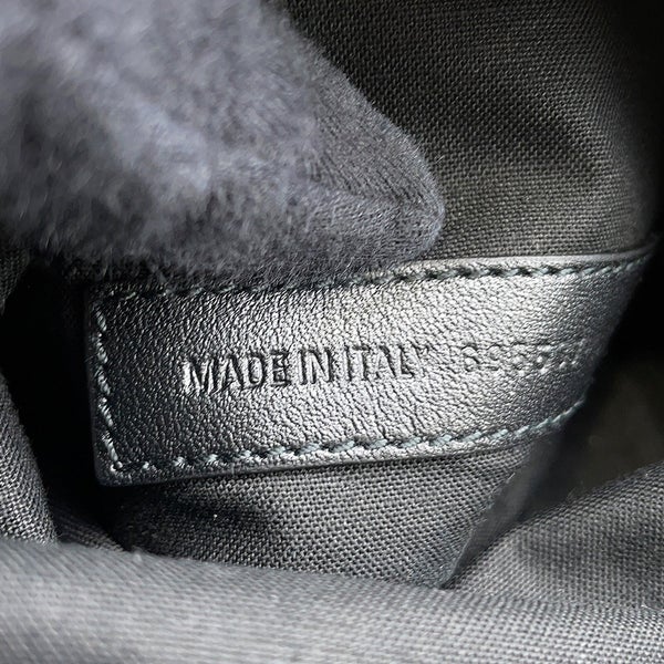 バレンシアガ クラッチバッグ BBモノグラム  パイル 695537 BALENCIAGA ポーチ 黒