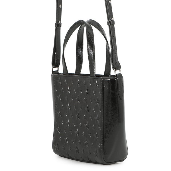 ジミーチュウ ハンドバッグ ペガシ ミニ スターエンボス レザー JIMMY CHOO 2wayバッグ 黒