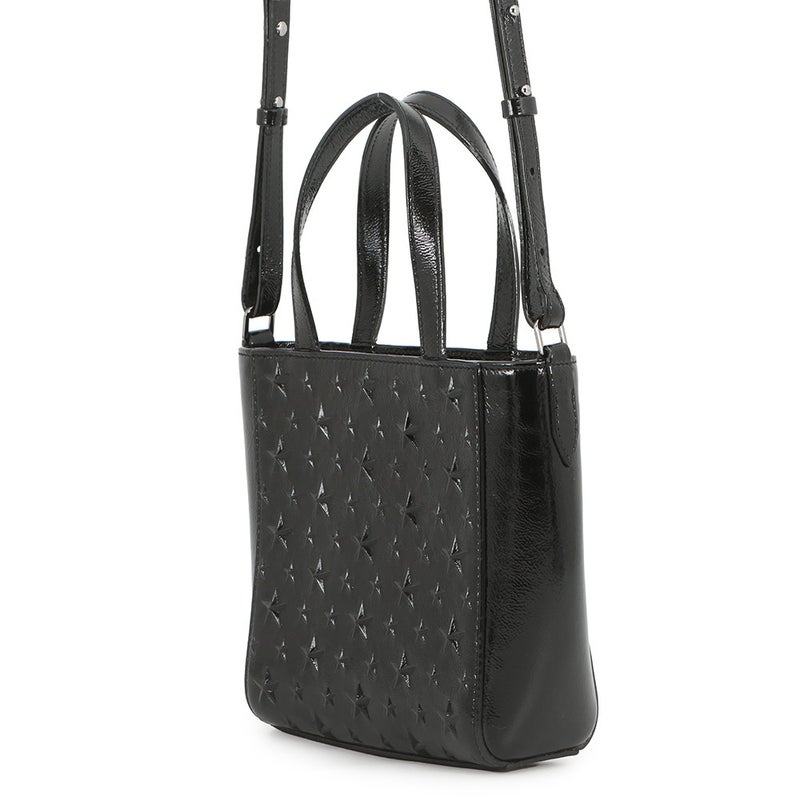 ジミーチュウ ハンドバッグ ペガシ ミニ スターエンボス レザー JIMMY CHOO 2wayバッグ 黒