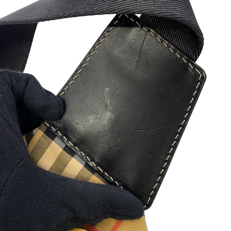 バーバリー ボディバッグ SONNY ラージ ヴィンテージチェック プリント ナイロン 40742141 BURBERRY