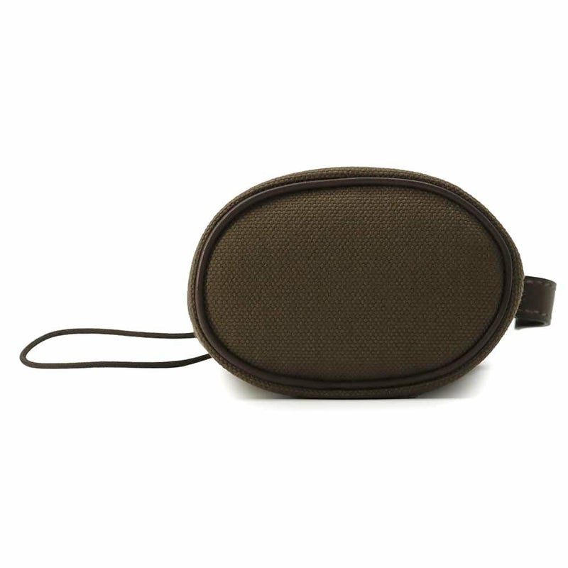 エルメス 犬用トリーツ ポーチ オン ザ ゴー  カーキ/シルバー金具 キャンバス B刻印 HERMES 小物入れ