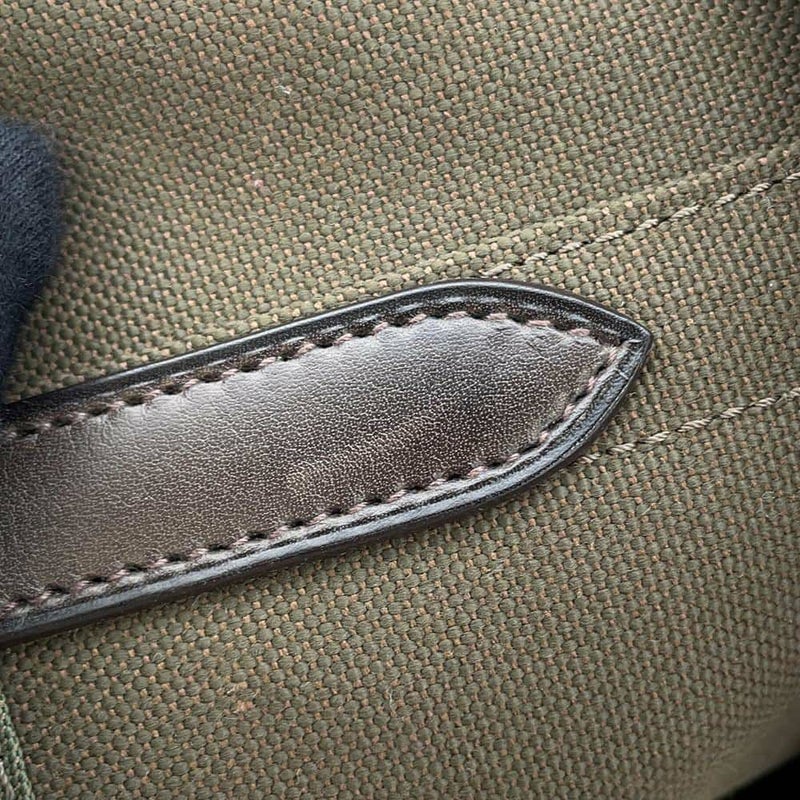 エルメス サックドパンサージュ グルーム SAC DE PANSAGE GROOM カーキ/フ― X刻印 2wayショルダーバッグ