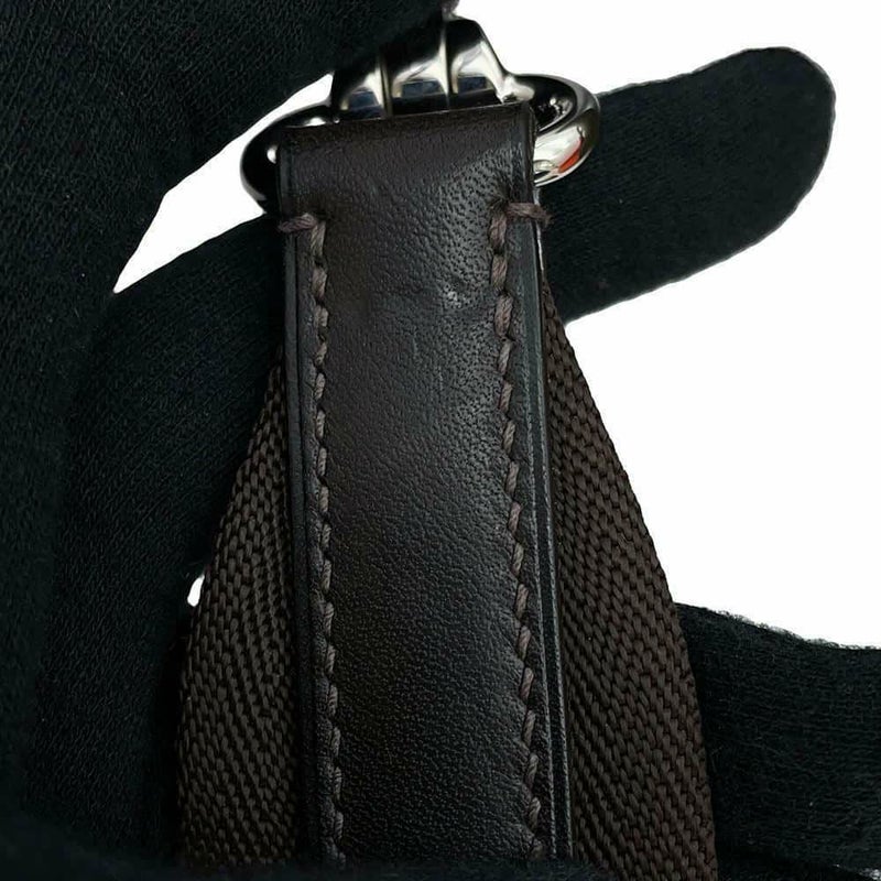 エルメス サックドパンサージュ グルーム SAC DE PANSAGE GROOM カーキ/フ― X刻印 2wayショルダーバッグ