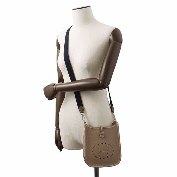 エルメス エブリンTPM アマゾン エトゥープ/ブルーインディゴ/シルバー金具 トリヨンクレマンス U刻印