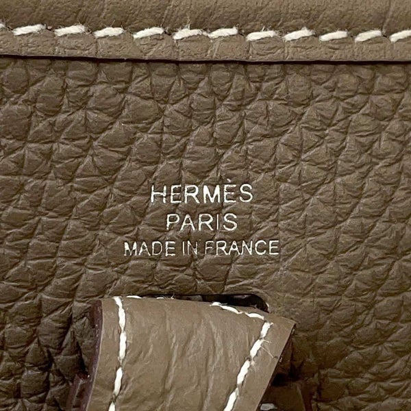 エルメス エブリンTPM アマゾン エトゥープ/ブルーインディゴ/シルバー金具 トリヨンクレマンス U刻印