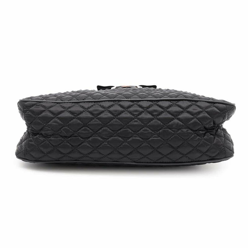 サルヴァトーレ・フェラガモ ハンドバッグ ヴァラリボン キルティング ナイロン GG-21D919 Ferragamo 黒