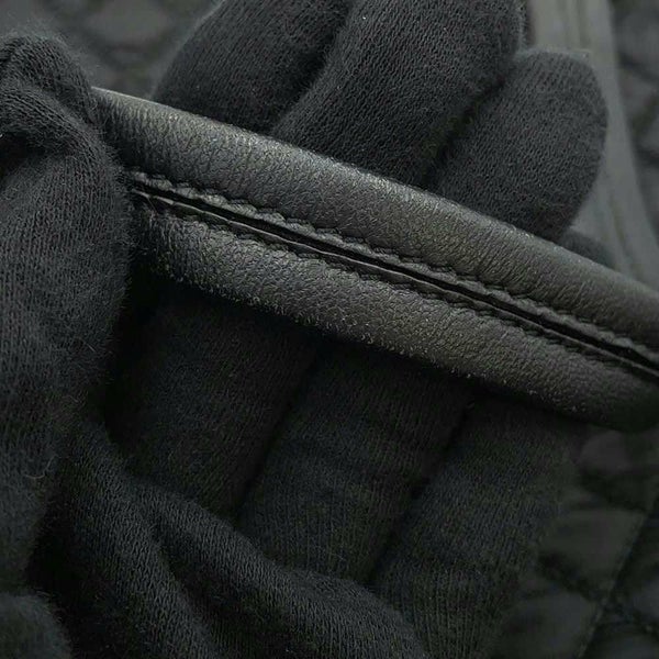 サルヴァトーレ・フェラガモ ハンドバッグ ヴァラリボン キルティング ナイロン GG-21D919 Ferragamo 黒