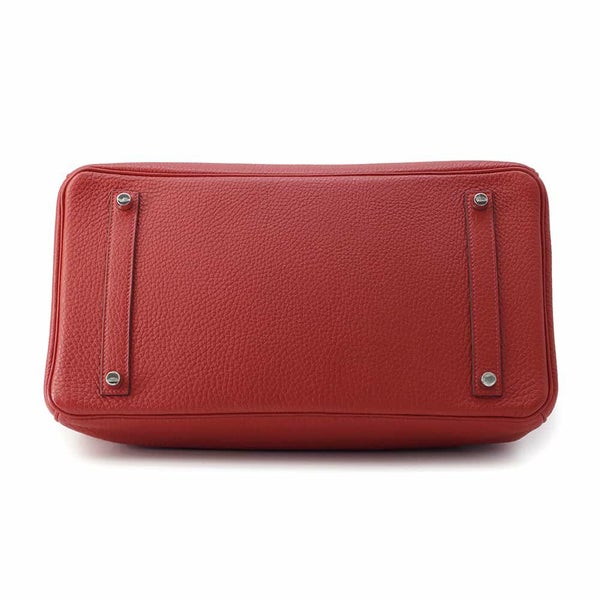 エルメス バーキン35 ルージュヴィフ/シルバー金具 トゴ □P刻印 HERMES Birkin ハンドバッグ