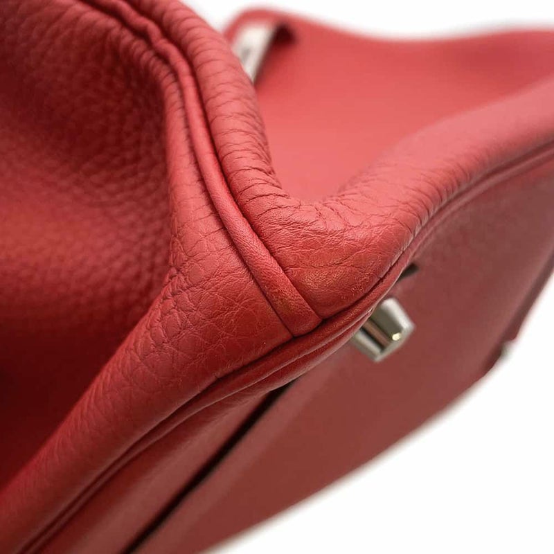 エルメス バーキン35 ルージュヴィフ/シルバー金具 トゴ □P刻印 HERMES Birkin ハンドバッグ