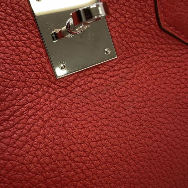 エルメス バーキン35 ルージュヴィフ/シルバー金具 トゴ □P刻印 HERMES Birkin ハンドバッグ