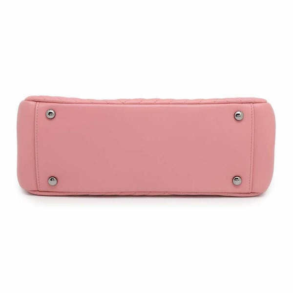 シャネル チェーンショルダーバッグ シェブロン ココマーク ラムスキン CHANEL バッグ Wチェーン