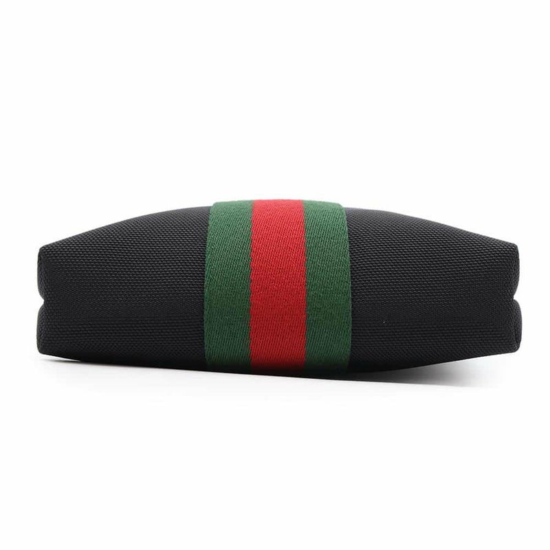 グッチ ショルダーバッグ シェリーライン キャンバス 631195 GUCCI バッグ ウェブ 黒 アウトレット品