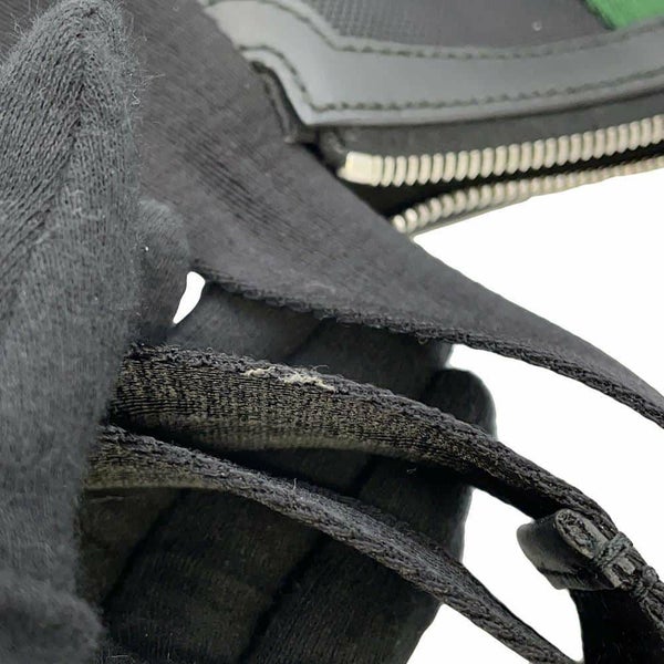 グッチ ショルダーバッグ シェリーライン キャンバス 631195 GUCCI バッグ ウェブ 黒 アウトレット品