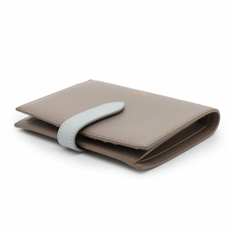 セリーヌ 二つ折り財布 ミディアム ストラップ ウォレット バイカラー 10B643BRU CELINE 財布