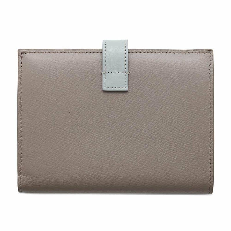 セリーヌ 二つ折り財布 ミディアム ストラップ ウォレット バイカラー 10B643BRU CELINE 財布