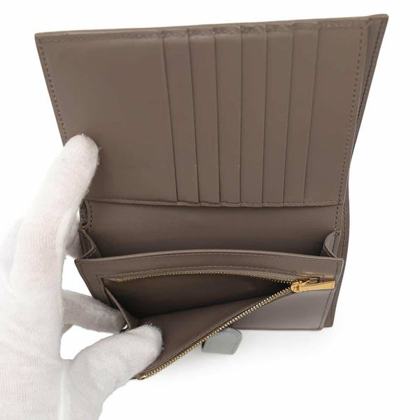 セリーヌ 二つ折り財布 ミディアム ストラップ ウォレット バイカラー 10B643BRU CELINE 財布