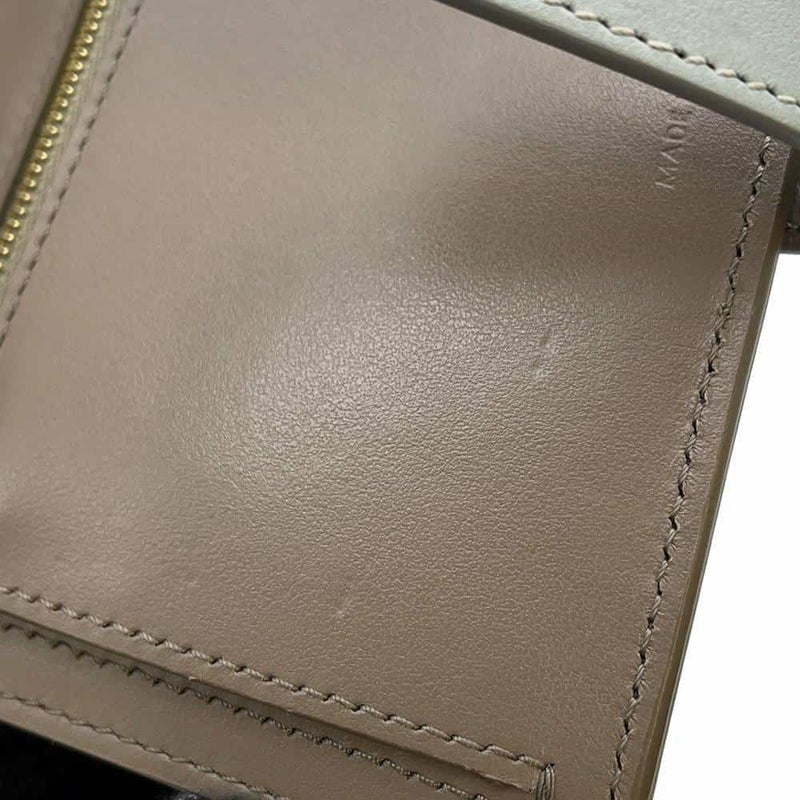 セリーヌ 二つ折り財布 ミディアム ストラップ ウォレット バイカラー 10B643BRU CELINE 財布