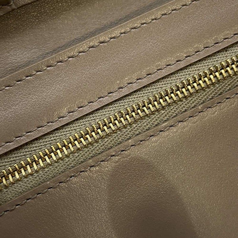 セリーヌ 二つ折り財布 ミディアム ストラップ ウォレット バイカラー 10B643BRU CELINE 財布