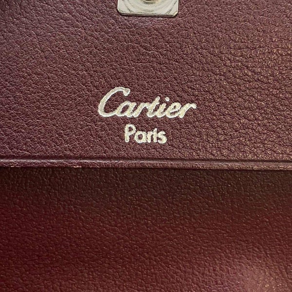 カルティエ コインケース マスト ドゥ カルティエ スクエア カーフレザー Cartier 財布 黒