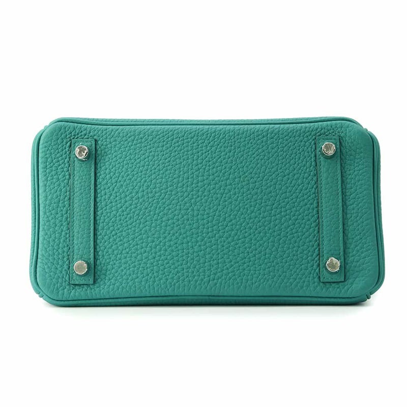 エルメス バーキン25 ヴェルソ ヴェールヴェロン/ブルーイズミール/シルバー金具 トゴ Z刻印 HERMES Birkin