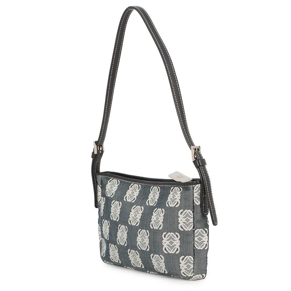 ロエベ ハンドバッグ アナグラム キャンバス/レザー LOEWE