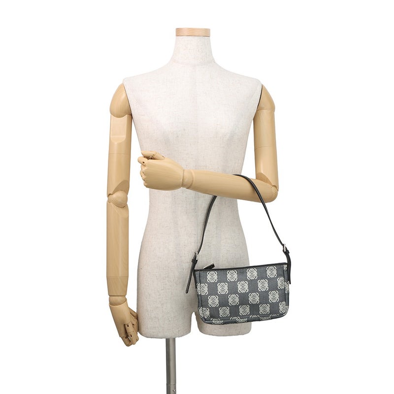 ロエベ ハンドバッグ アナグラム キャンバス/レザー LOEWE アクセサリーポーチ