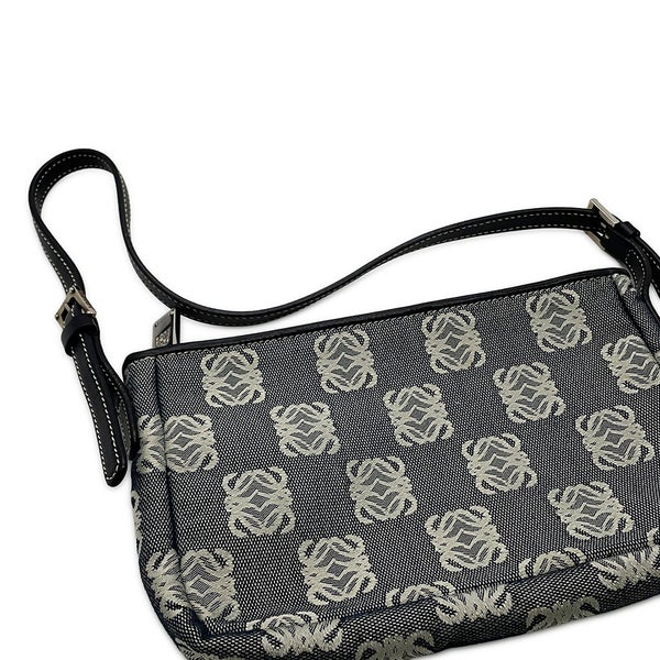ロエベ ハンドバッグ アナグラム キャンバス/レザー LOEWE アクセサリーポーチ