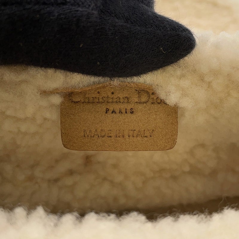 クリスチャン・ディオール ショルダーバッグ サドルバッグ ムートン Christian Dior バッグ