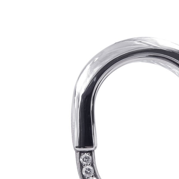 ティファニー ネックレス ティファニー ロック ペンダント ミディアム ダイヤモンド 計0.33ct K18WGホワイトゴールド 72342100
