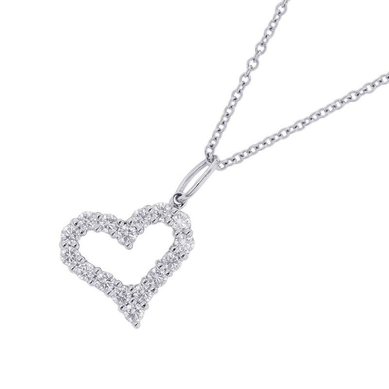 ティファニー ネックレス センチメンタル ハート ペンダント ダイヤモンド Pt950プラチナ Tiffany&Co.