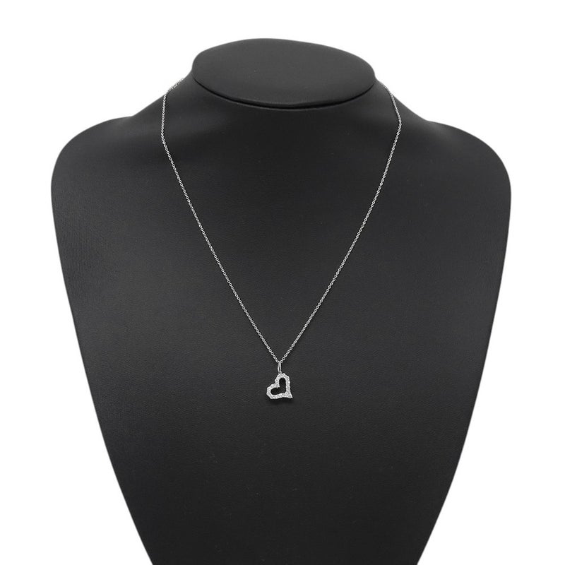 ティファニー ネックレス センチメンタル ハート ペンダント ダイヤモンド Pt950プラチナ Tiffany&Co.