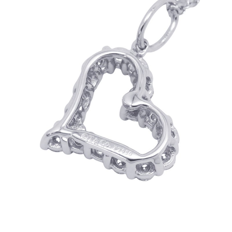 ティファニー ネックレス センチメンタル ハート ペンダント ダイヤモンド Pt950プラチナ Tiffany&Co.
