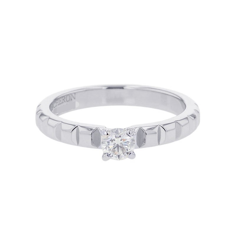 ブシュロン リング キャトル クル ド パリ ソリテール ダイヤモンド 1P 0.23ct Pt950プラチナ サイズ50 JSL00097 Boucheron 指輪
