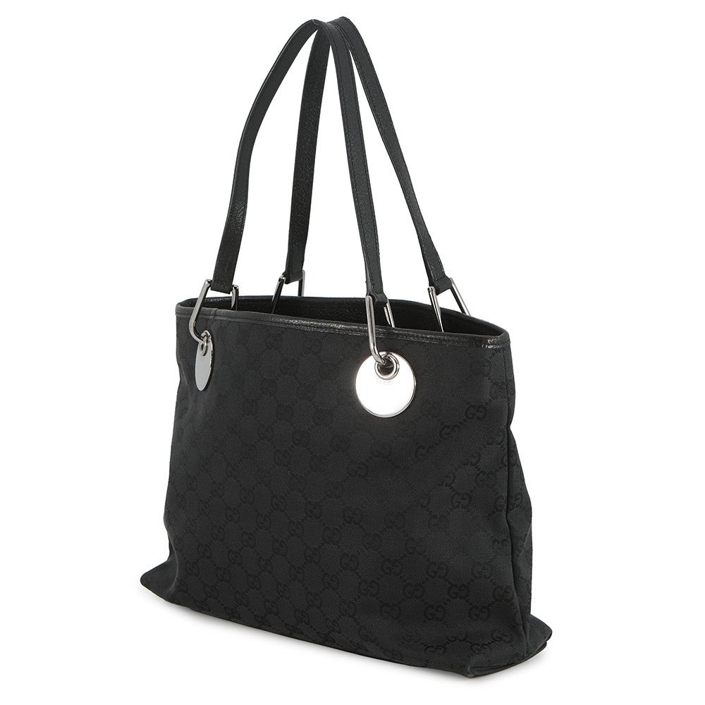 グッチ トートバッグ GGキャンバス 120837 GUCCI バッグ 黒 | 中古