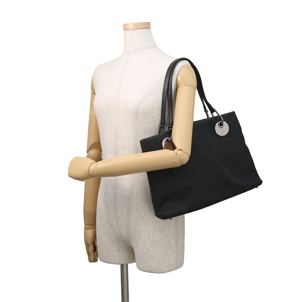 グッチ トートバッグ GGキャンバス 120837 GUCCI バッグ 黒 | 中古